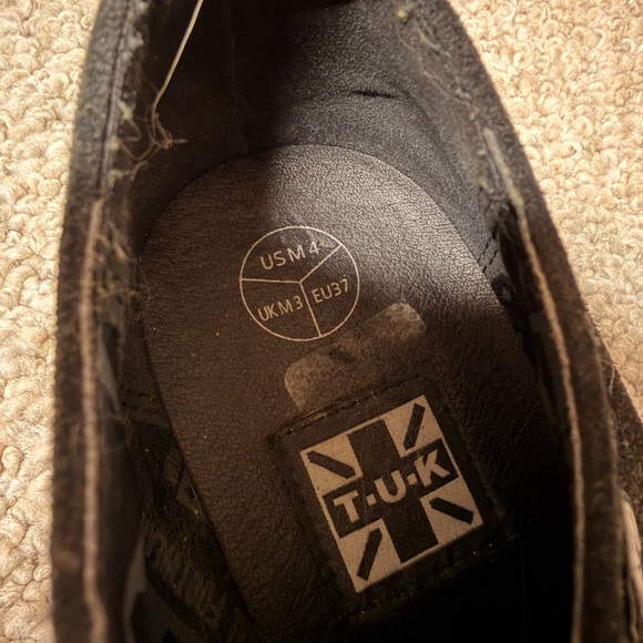 T.U.K Black Suede Viva Low Creeper - Picture 6 of 6